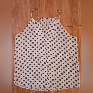 LOFT Black and White Floral Women's Top